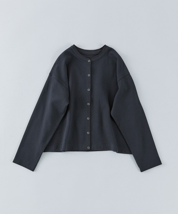 ポンチスナップカーディガン 詳細画像 チャコールグレー 1