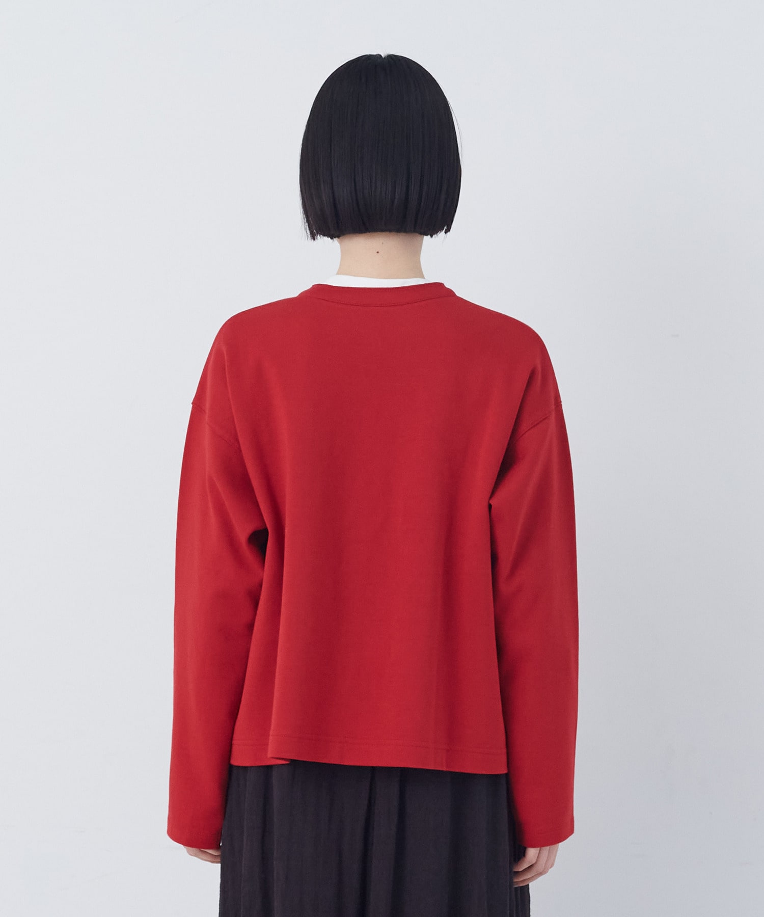 【congés payés】ポンチスナップカーディガン 詳細画像 チャコールグレー 10