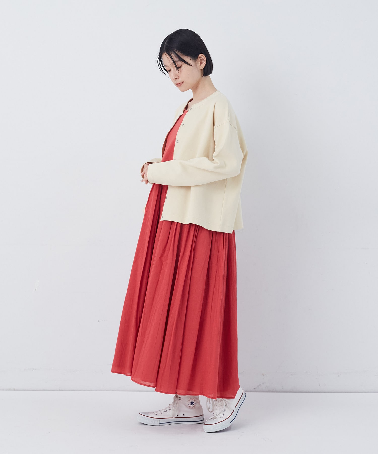 【congés payés】ポンチスナップカーディガン 詳細画像 チャコールグレー 22