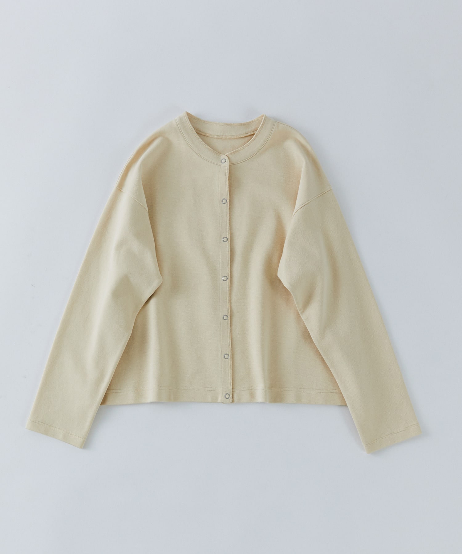 【congés payés】ポンチスナップカーディガン 詳細画像 アイボリー 1