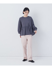 【congés payés】ジャージコンビプルオーバー 詳細画像 アイボリー 1