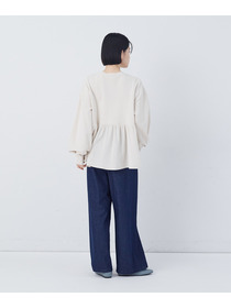 【congés payés】ジャージコンビプルオーバー 詳細画像 アイボリー 10