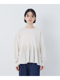 【congés payés】ジャージコンビプルオーバー 詳細画像 アイボリー 12