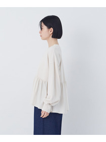 【congés payés】ジャージコンビプルオーバー 詳細画像 アイボリー 13