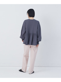 【congés payés】ジャージコンビプルオーバー 詳細画像 アイボリー 3