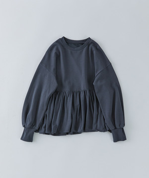 【congés payés】ジャージコンビプルオーバー 詳細画像 チャコールグレー 1