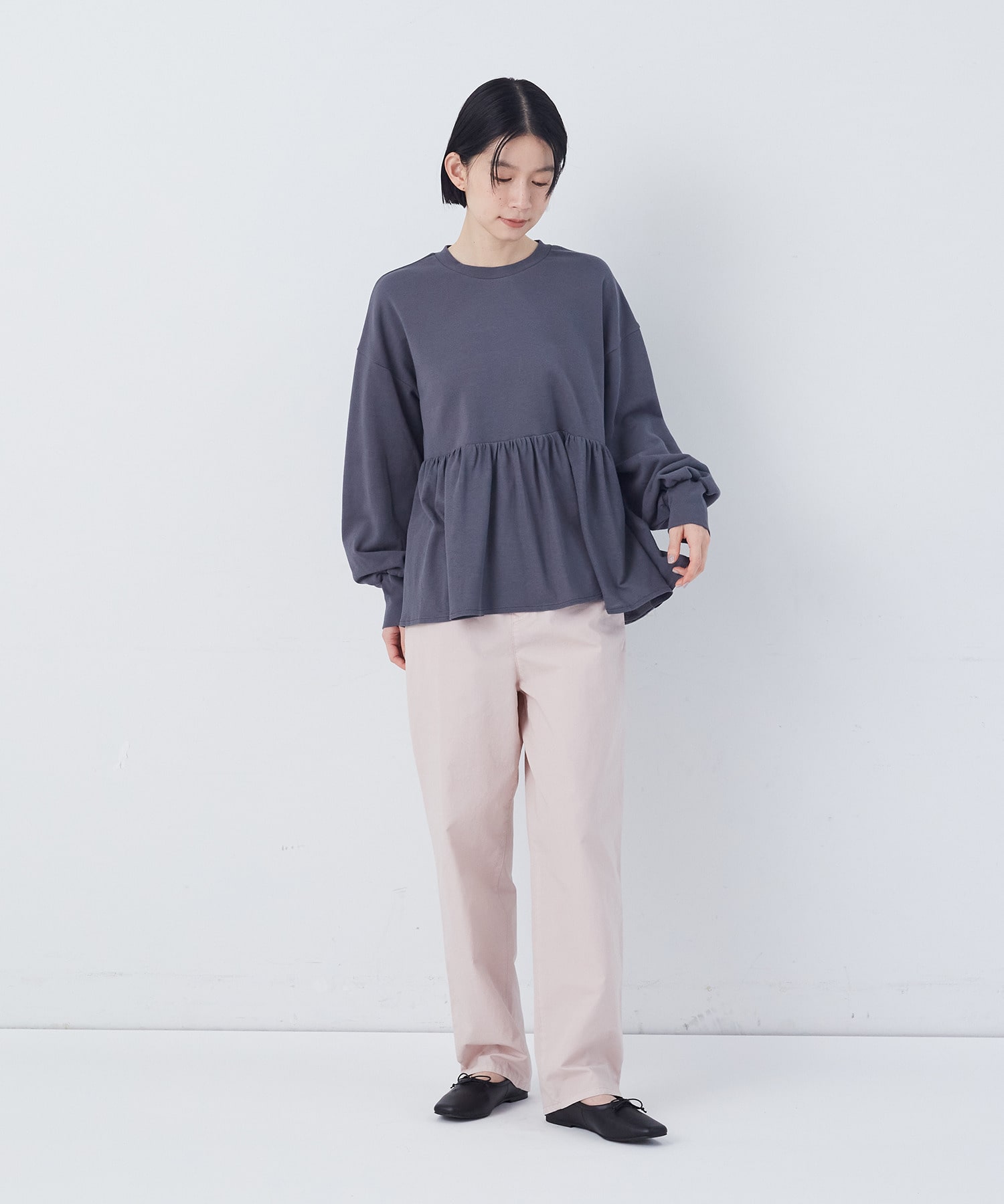 【congés payés】ジャージコンビプルオーバー 詳細画像 アイボリー 1