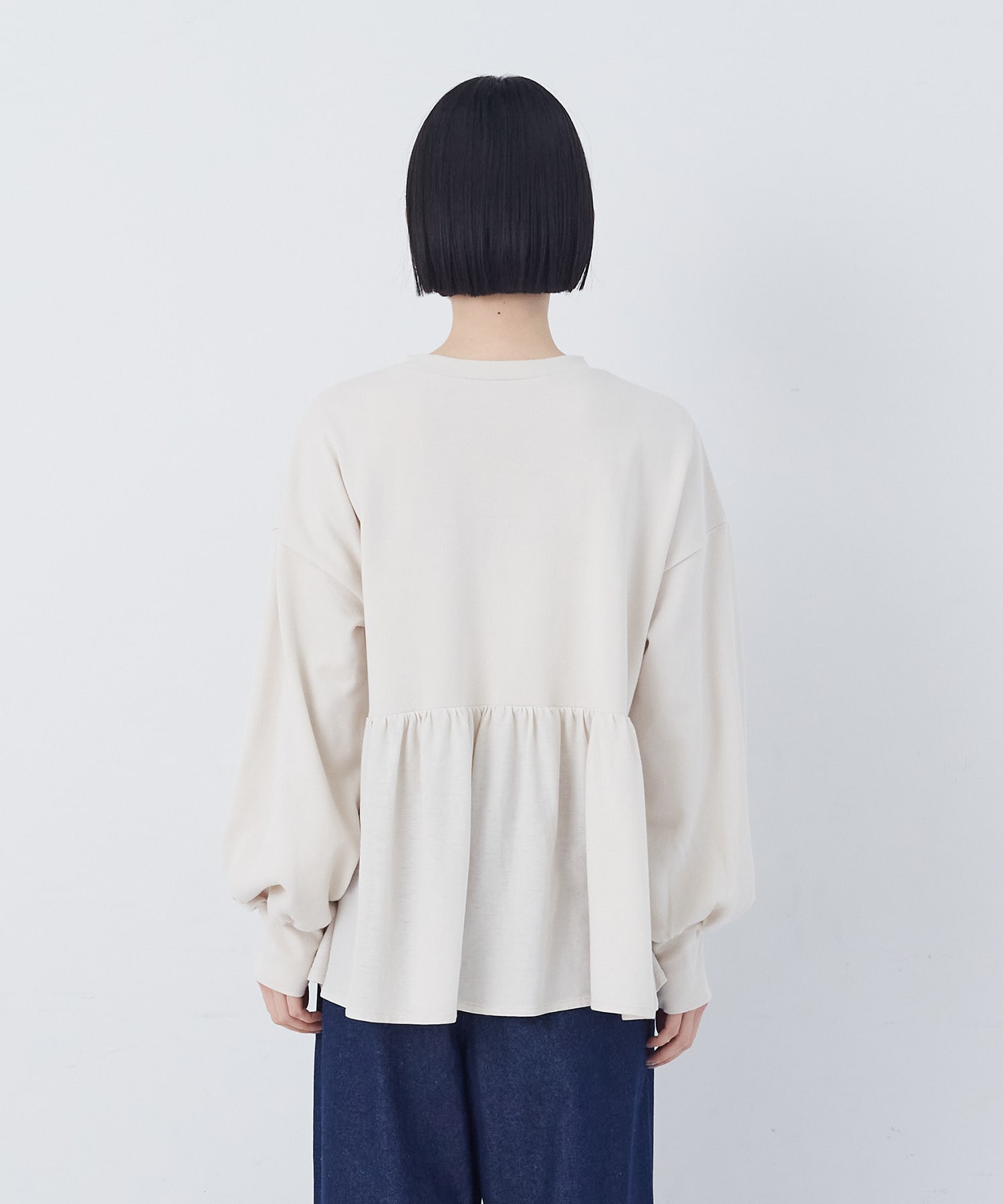 【congés payés】ジャージコンビプルオーバー 詳細画像 アイボリー 14