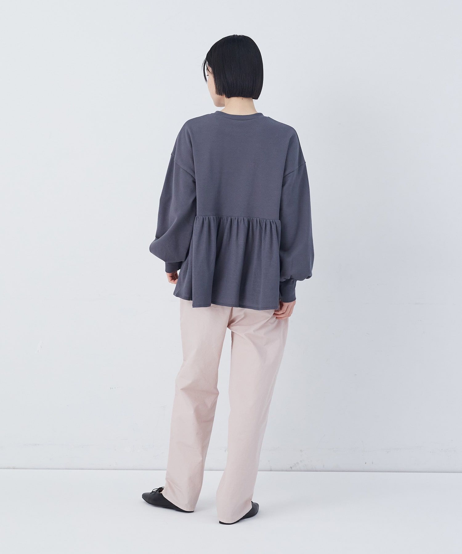 【congés payés】ジャージコンビプルオーバー 詳細画像 アイボリー 3