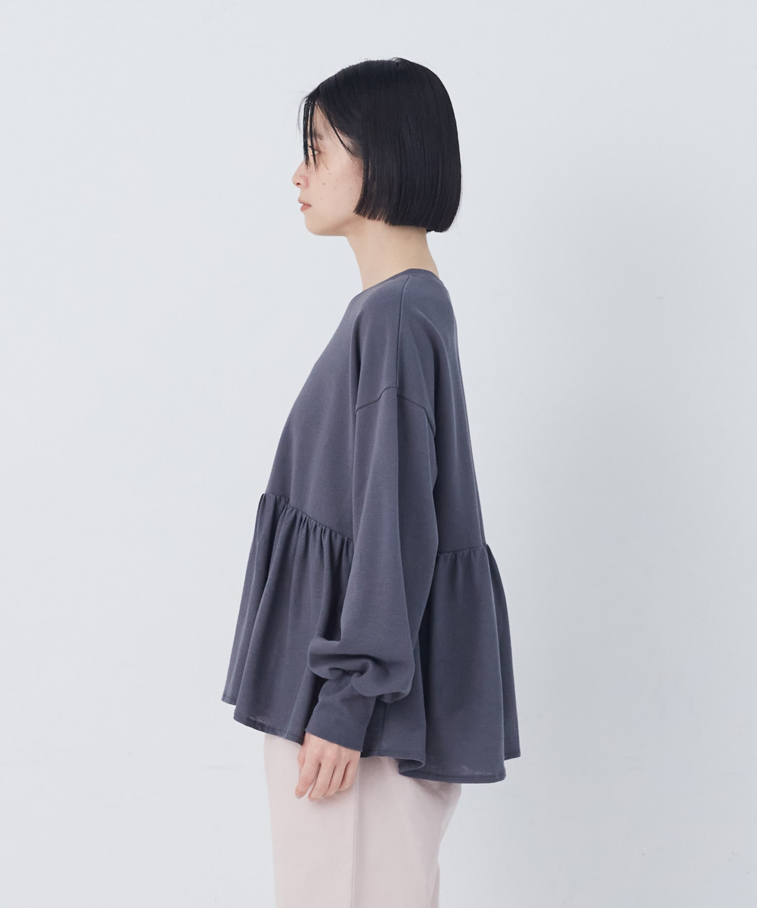 【congés payés】ジャージコンビプルオーバー 詳細画像 アイボリー 6