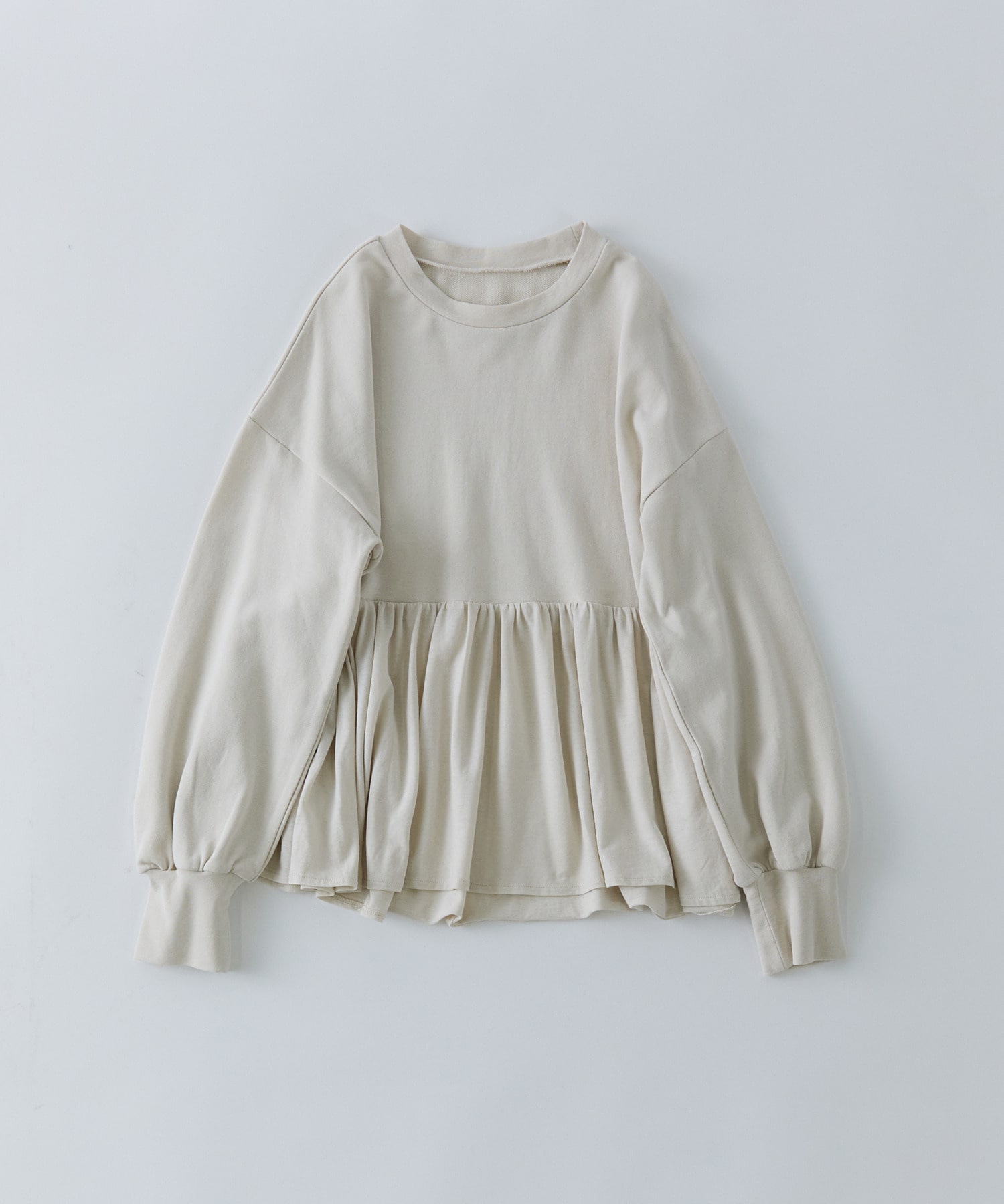 【congés payés】ジャージコンビプルオーバー 詳細画像 アイボリー 1