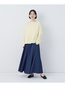 【congés payés】エルボーパッチボーダーバスクシャツ 詳細画像 イエロー系その他 1