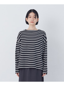 【congés payés】エルボーパッチボーダーバスクシャツ 詳細画像 イエロー系その他 12