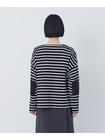 【congés payés】エルボーパッチボーダーバスクシャツ 詳細画像 イエロー系その他 14