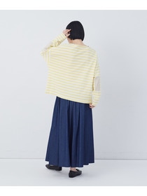 【congés payés】エルボーパッチボーダーバスクシャツ 詳細画像 イエロー系その他 3