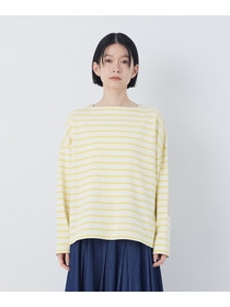 【congés payés】エルボーパッチボーダーバスクシャツ 詳細画像 イエロー系その他 5