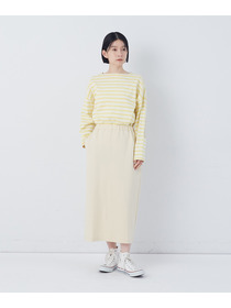 【congés payés】ポンチストレートスカート 詳細画像 チャコールグレー 1