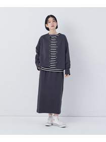 【congés payés】ポンチストレートスカート 詳細画像 チャコールグレー 12