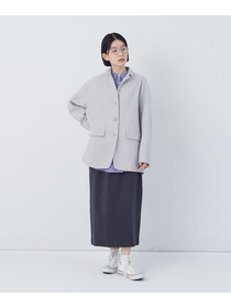 【congés payés】ポンチストレートスカート 詳細画像 チャコールグレー 14