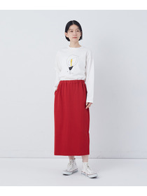 【congés payés】ポンチストレートスカート 詳細画像 チャコールグレー 19