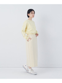 【congés payés】ポンチストレートスカート 詳細画像 チャコールグレー 2