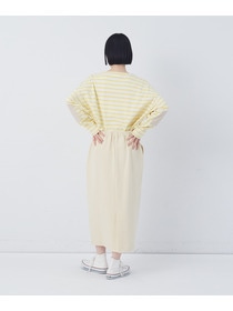 【congés payés】ポンチストレートスカート 詳細画像 チャコールグレー 3