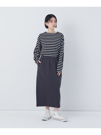 【congés payés】ポンチストレートスカート 詳細画像 チャコールグレー 9