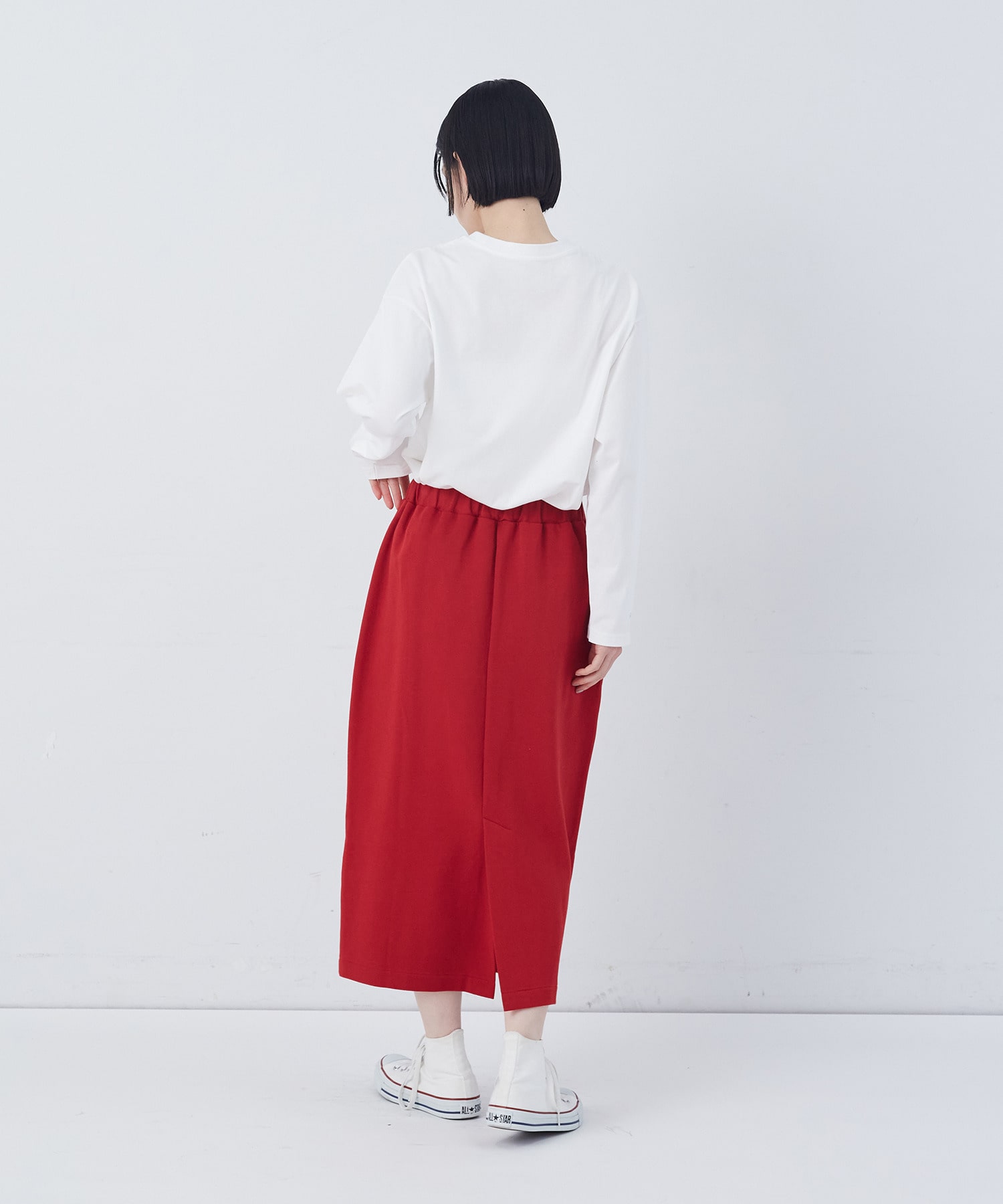 【congés payés】ポンチストレートスカート 詳細画像 チャコールグレー 21