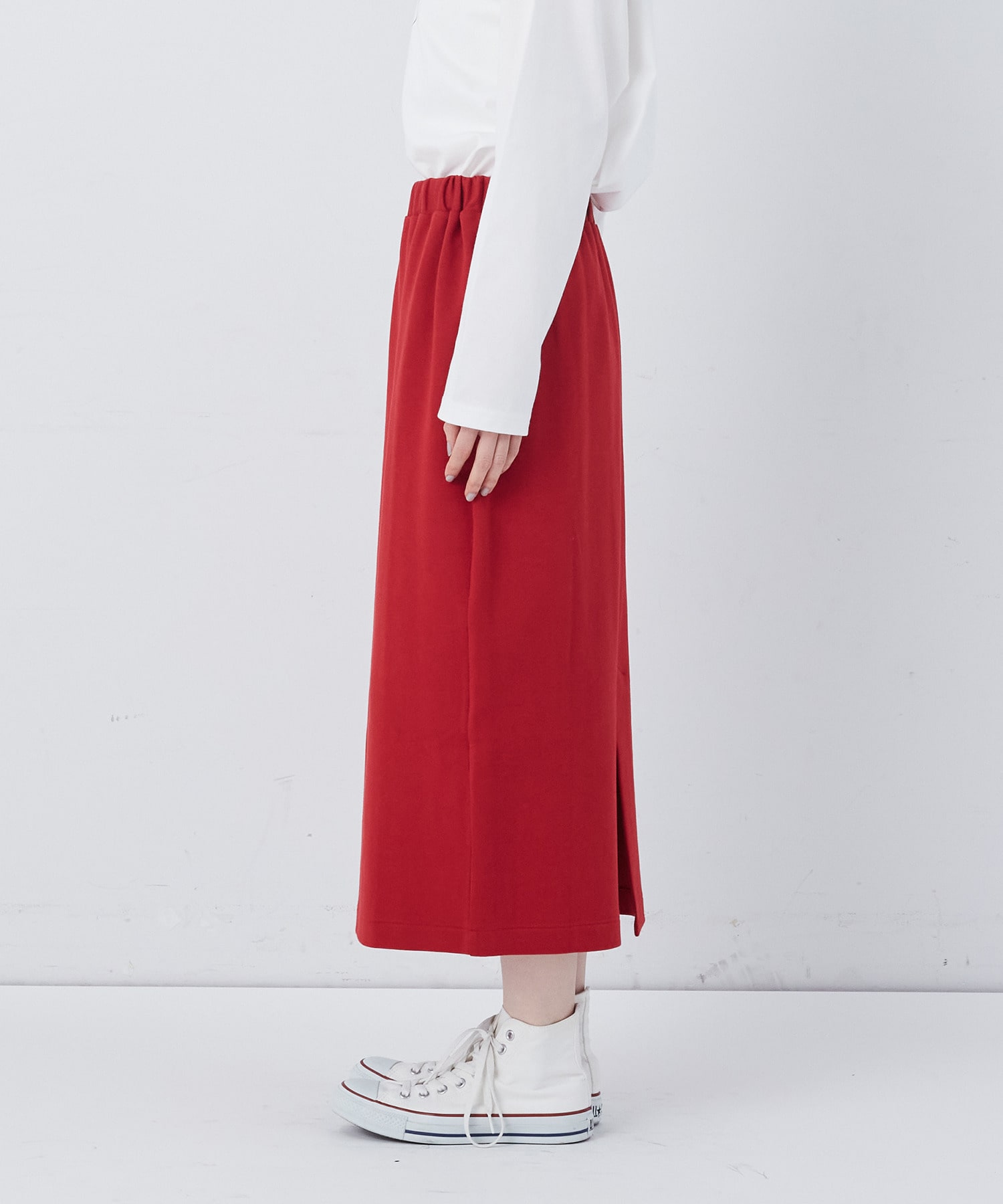 【congés payés】ポンチストレートスカート 詳細画像 チャコールグレー 25