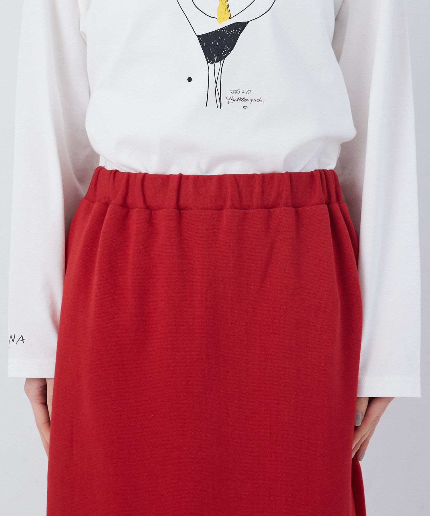 【congés payés】ポンチストレートスカート 詳細画像 チャコールグレー 27