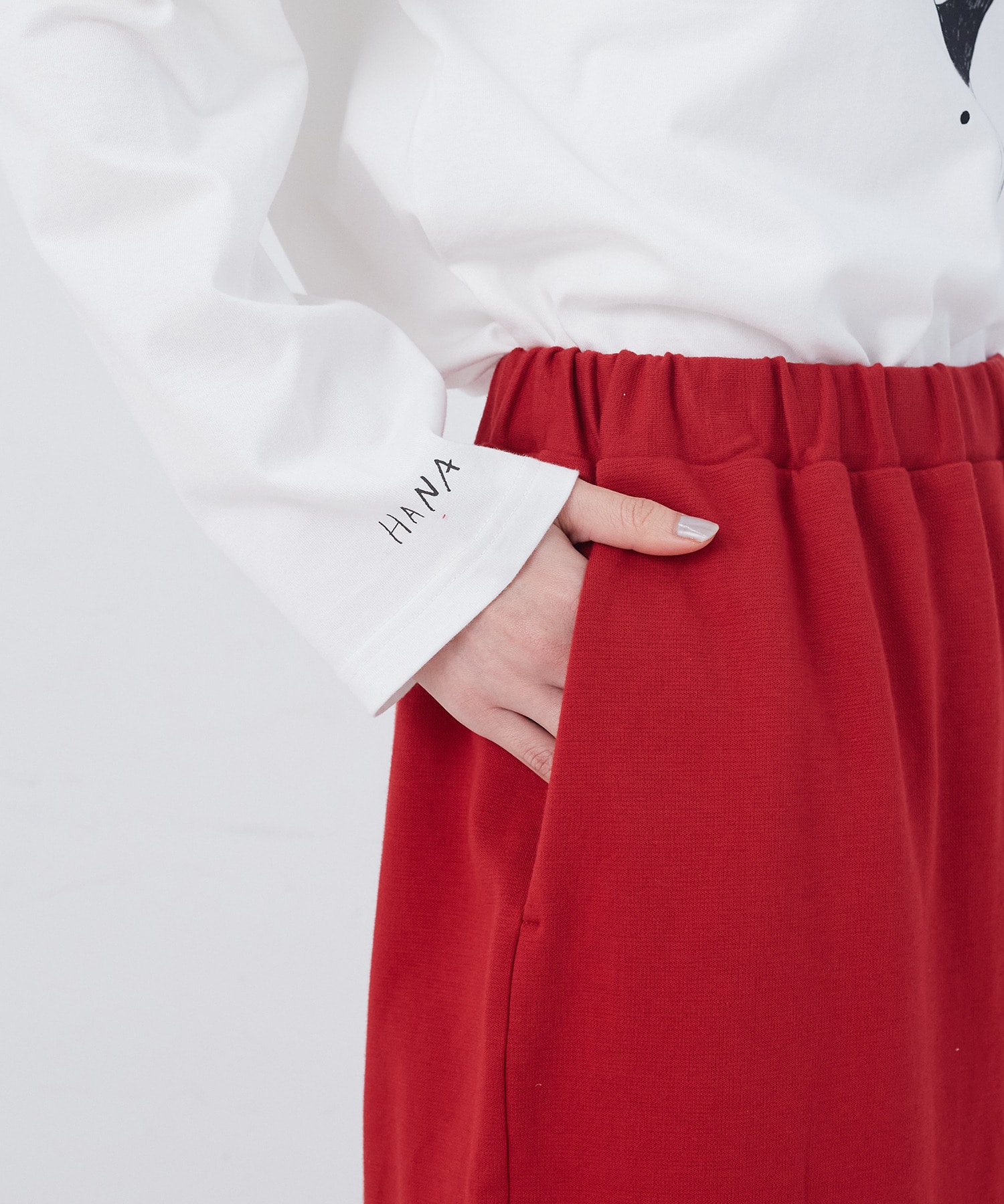 【congés payés】ポンチストレートスカート 詳細画像 チャコールグレー 30