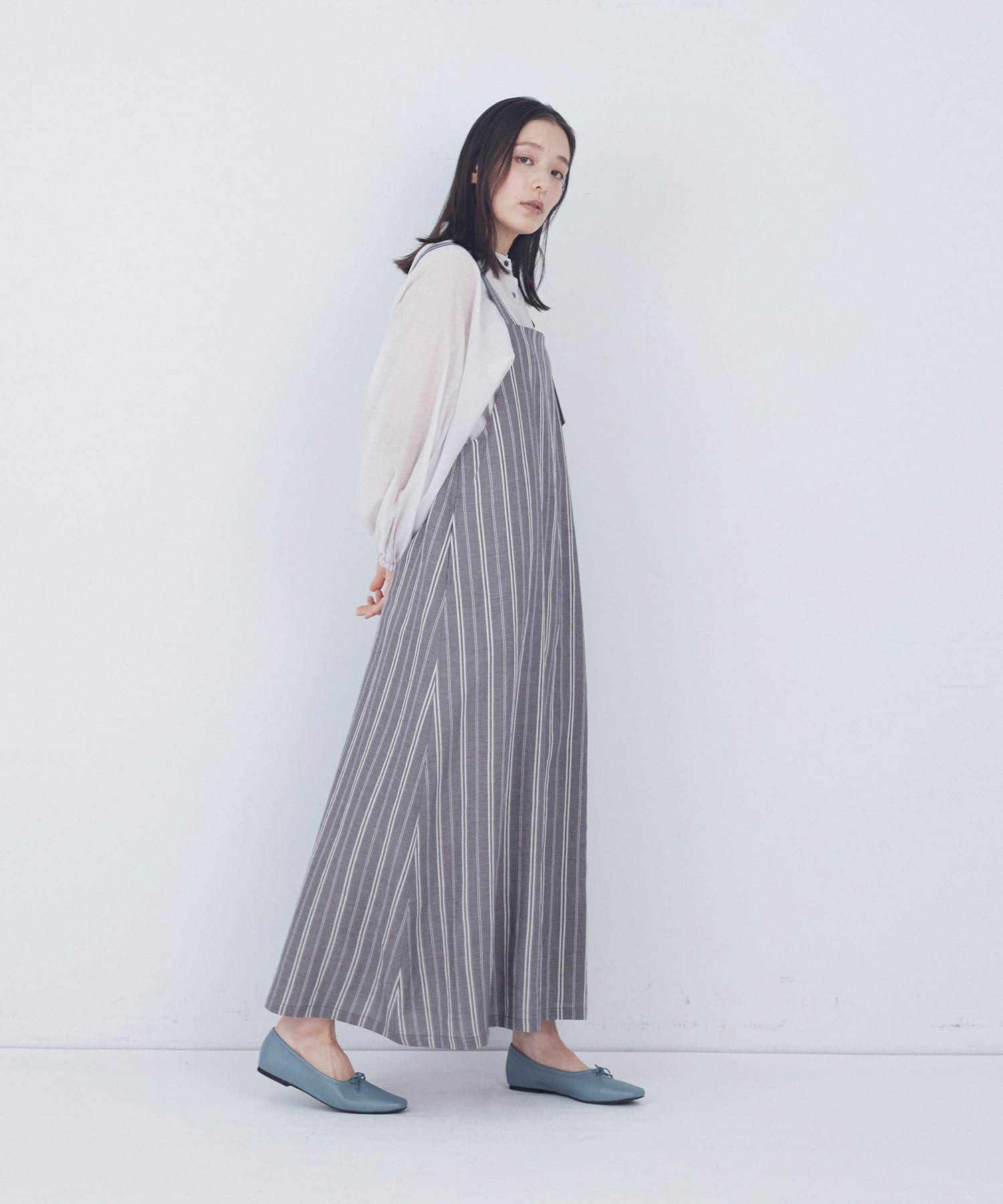 【ADIEU TRISTESSE】【2way】タックジャンパースカート 詳細画像 ブラック 10