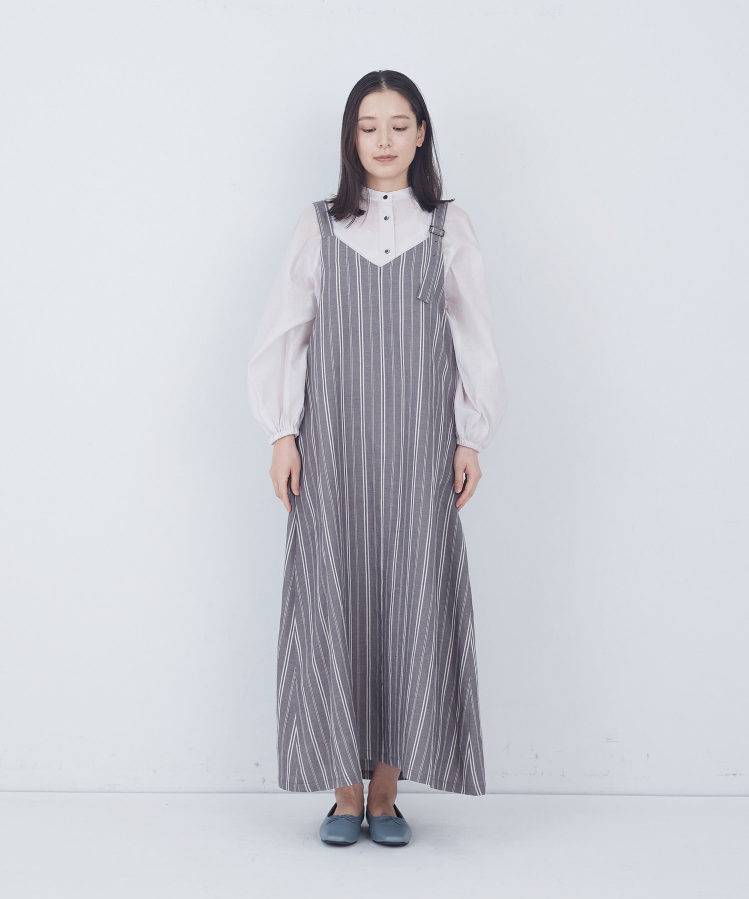 【ADIEU TRISTESSE】【2way】タックジャンパースカート 詳細画像 ブラック 14