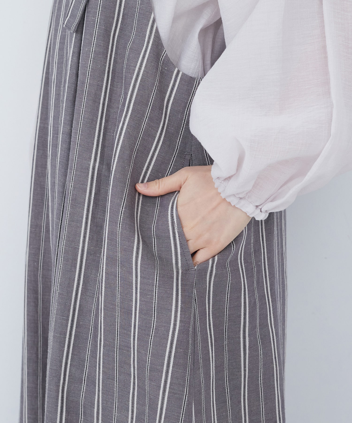 【ADIEU TRISTESSE】【2way】タックジャンパースカート 詳細画像 ブラック 19