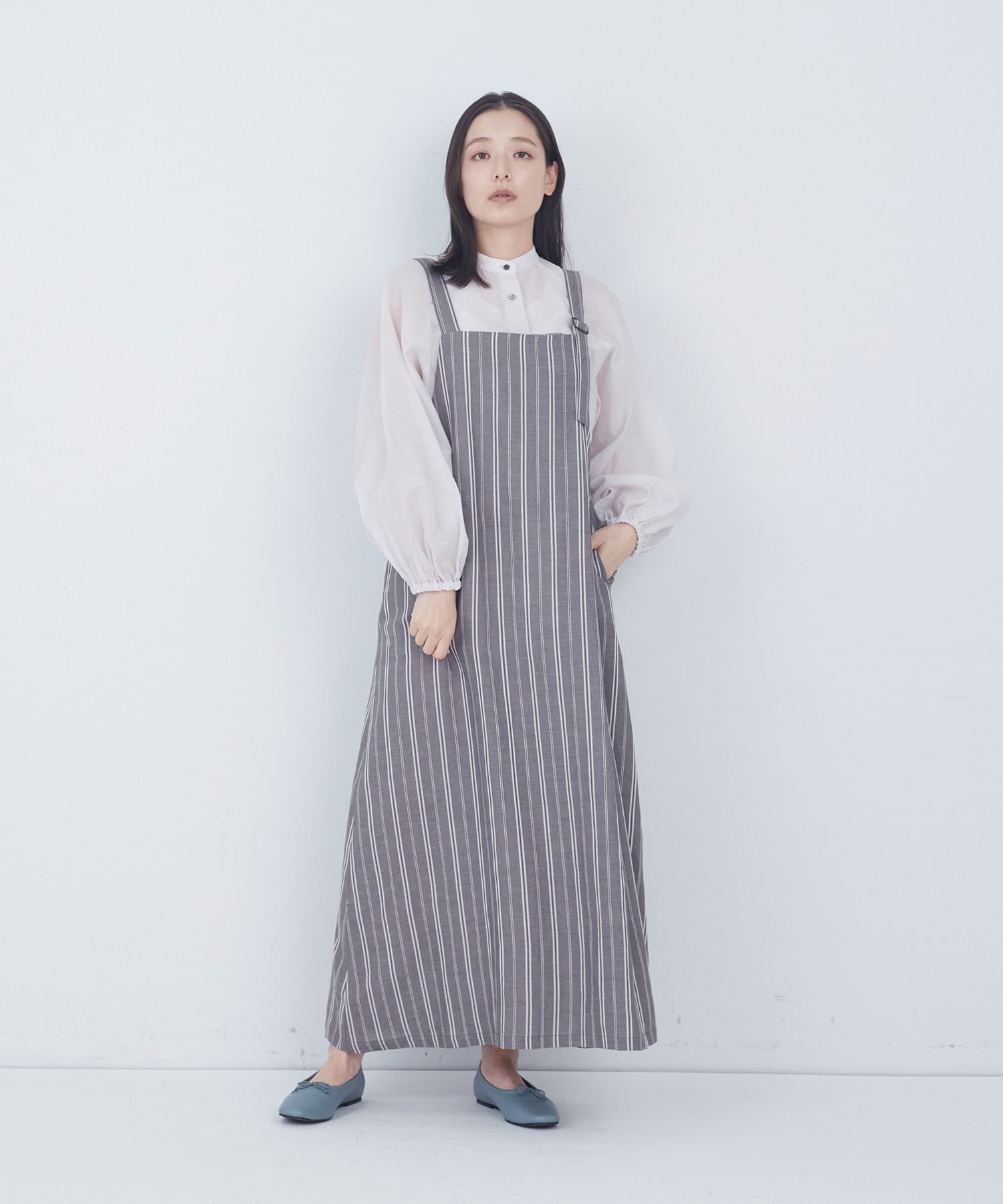 【ADIEU TRISTESSE】【2way】タックジャンパースカート 詳細画像 ブラック 9