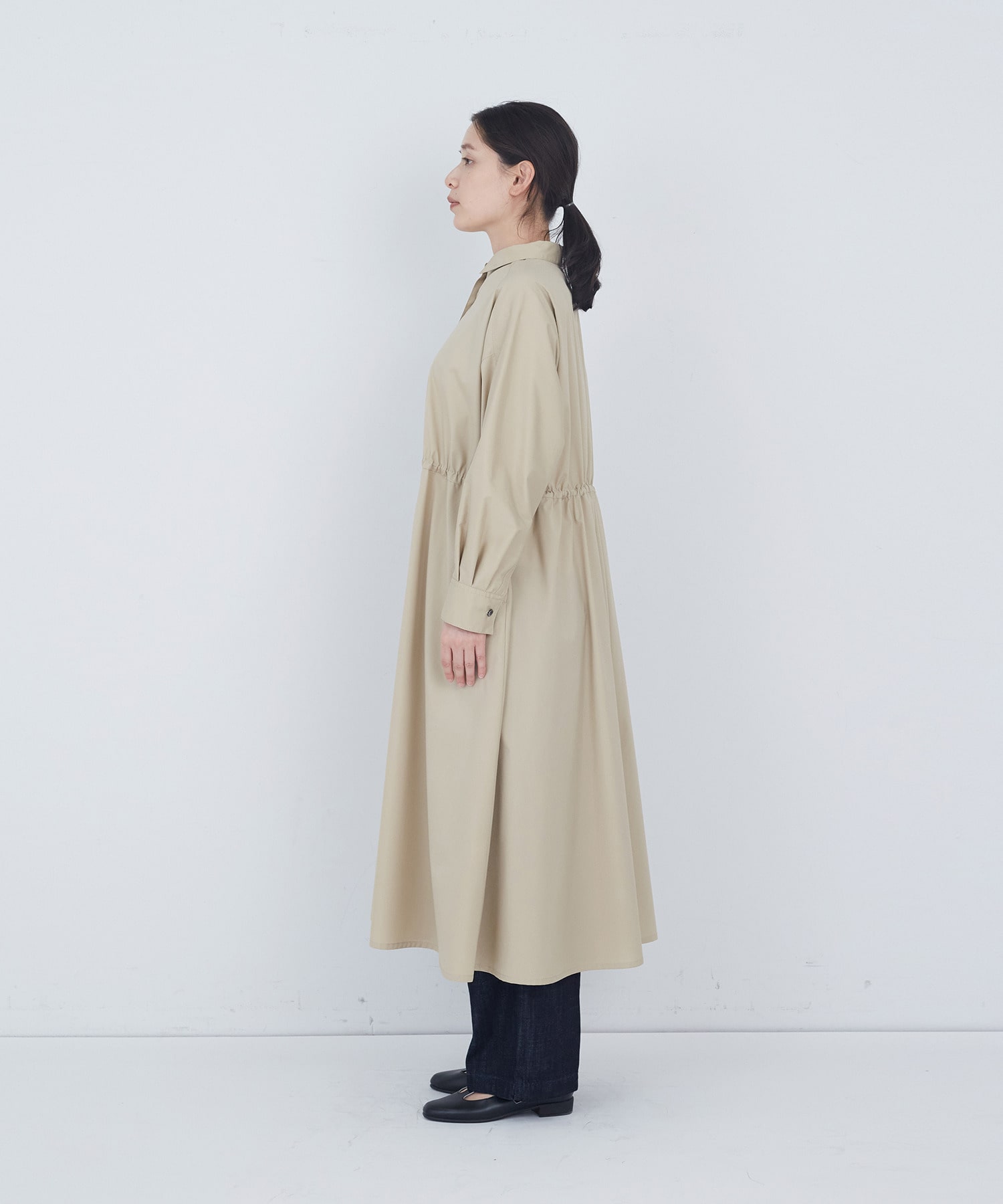 【ADIEU TRISTESSE】綿ポリエステルワンピース 詳細画像 ベージュ 13