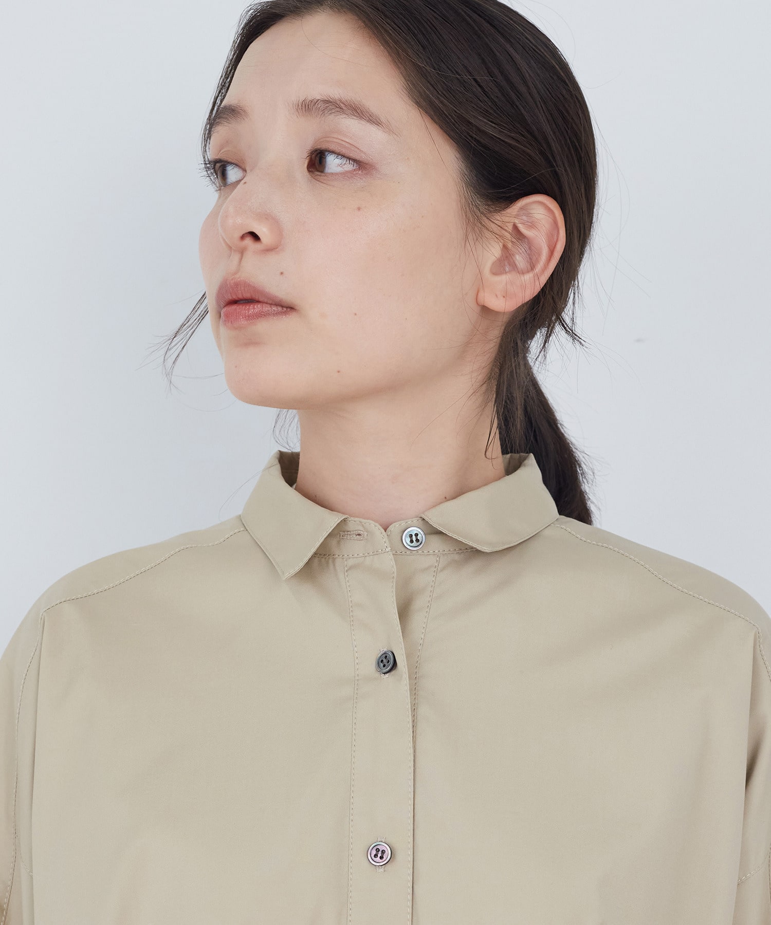 【ADIEU TRISTESSE】綿ポリエステルワンピース 詳細画像 ベージュ 15