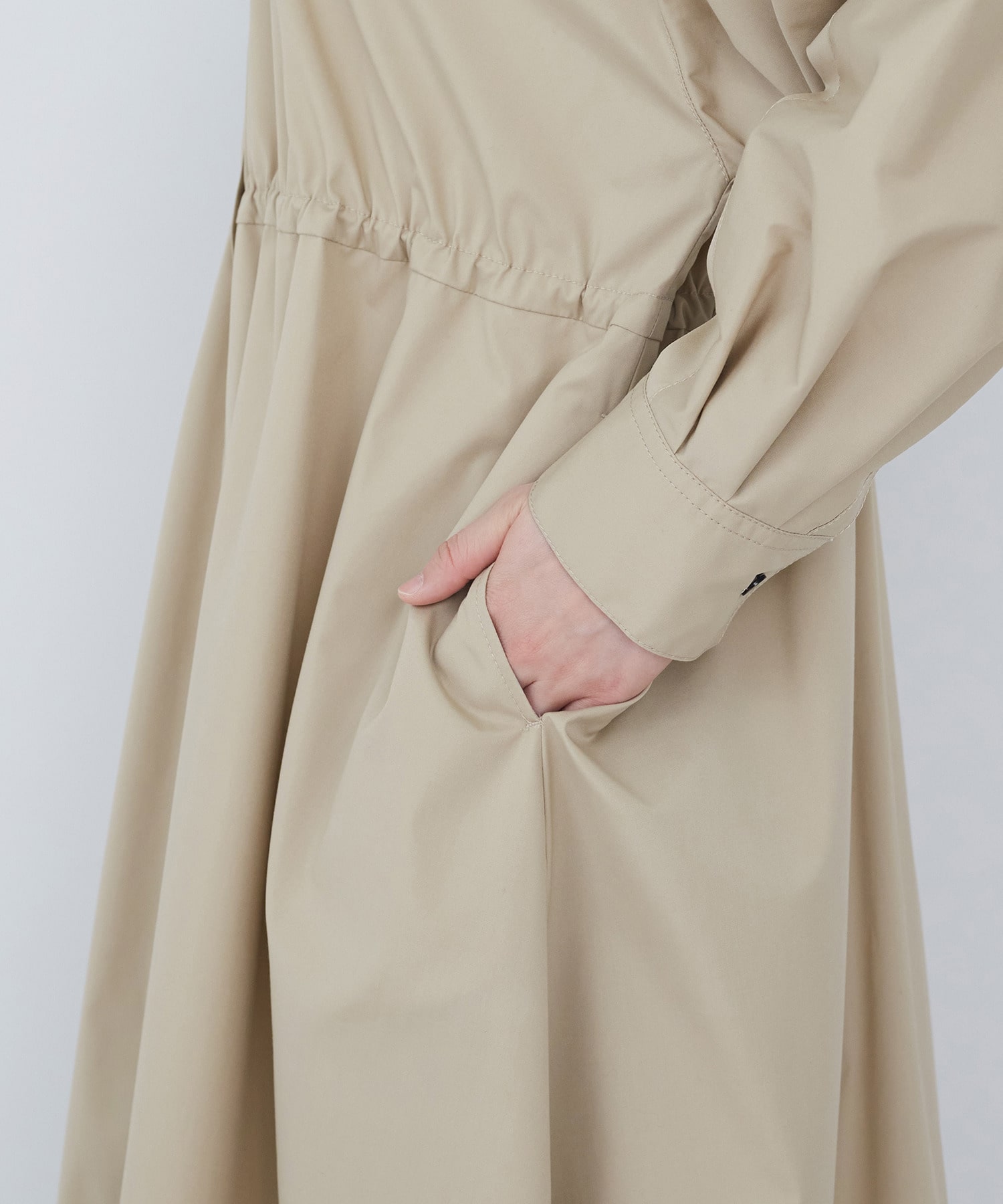 【ADIEU TRISTESSE】綿ポリエステルワンピース 詳細画像 ベージュ 17