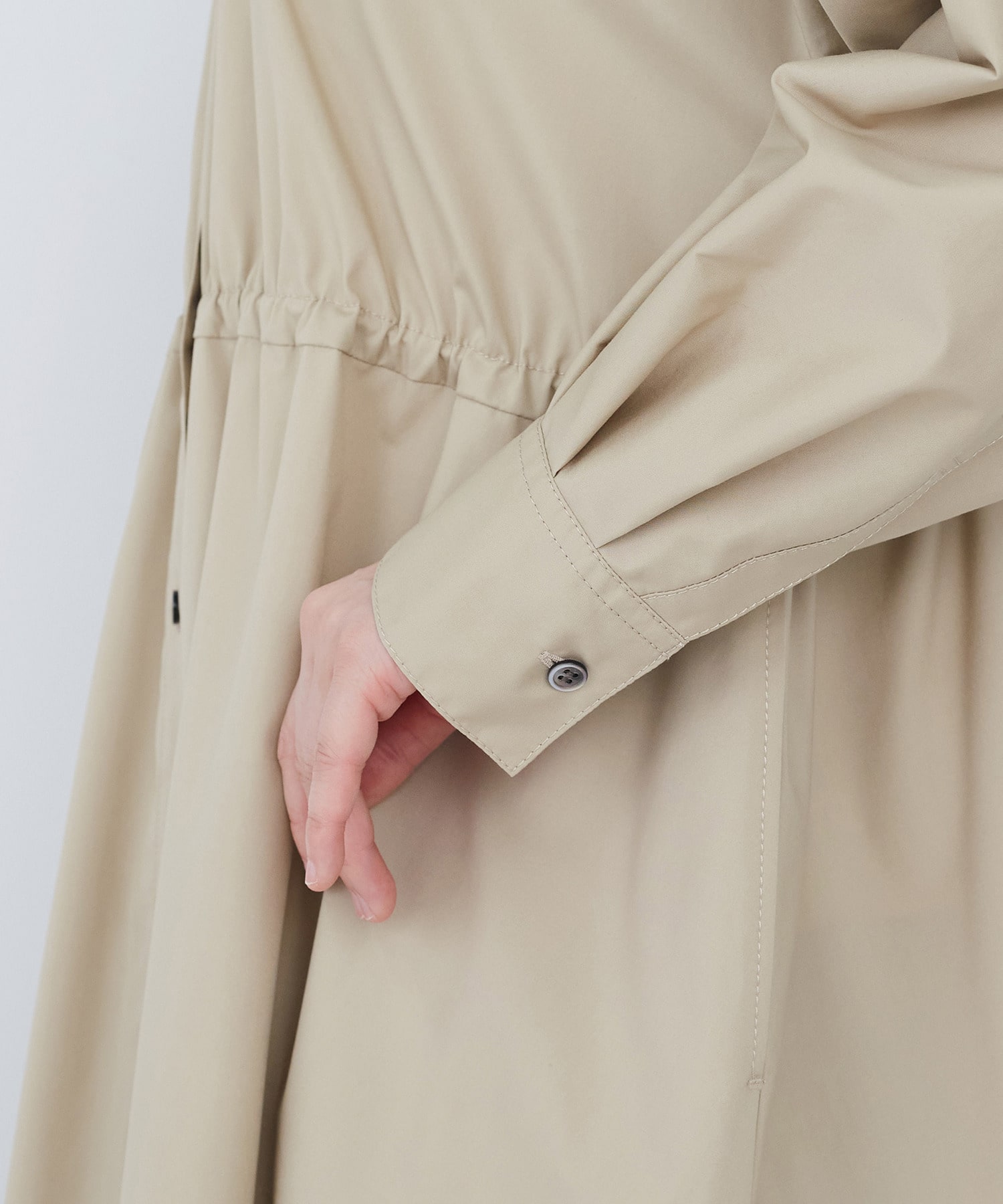 【ADIEU TRISTESSE】綿ポリエステルワンピース 詳細画像 ベージュ 18