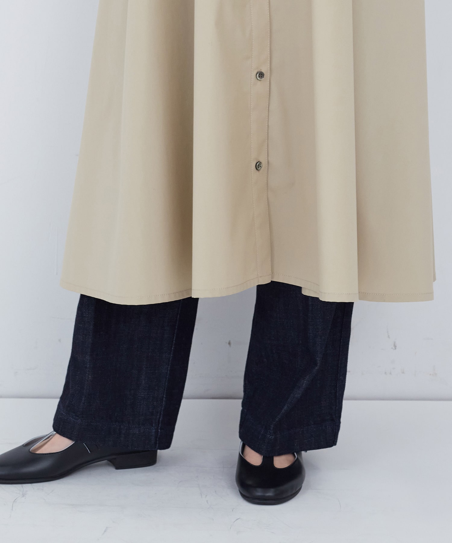 【ADIEU TRISTESSE】綿ポリエステルワンピース 詳細画像 ベージュ 19