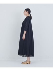 【ADIEU TRISTESSE】ポプリン刺繍ワンピース 詳細画像 ブラック 12