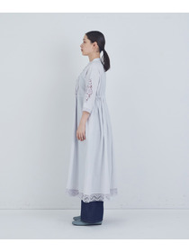 【ADIEU TRISTESSE】ポプリン刺繍ワンピース 詳細画像 ブラック 5