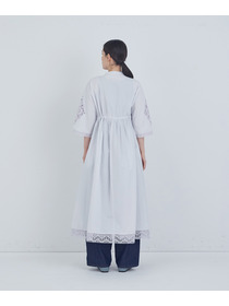 【ADIEU TRISTESSE】ポプリン刺繍ワンピース 詳細画像 ブラック 6