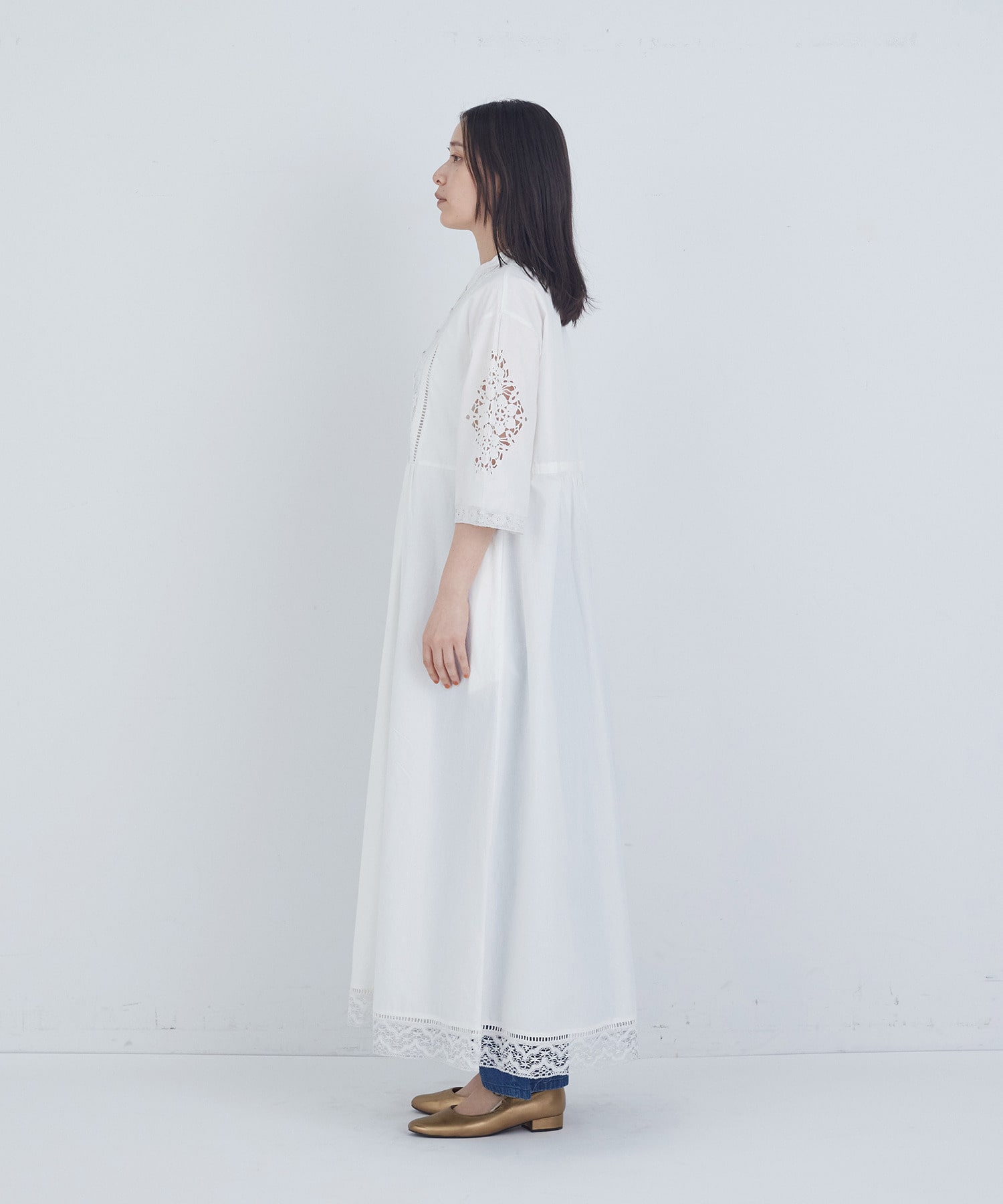 【ADIEU TRISTESSE】ポプリン刺繍ワンピース 詳細画像 ブラック 18