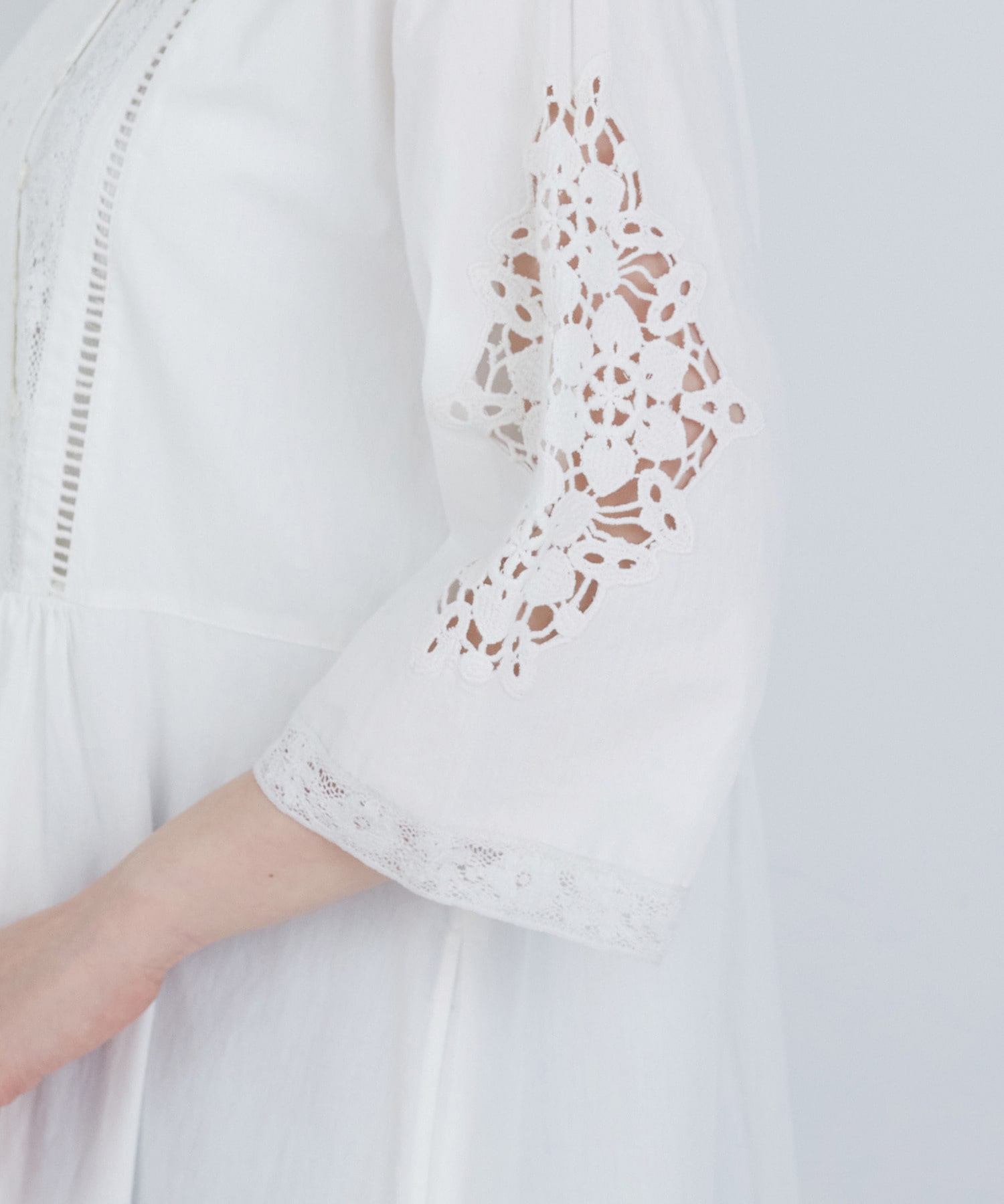 【ADIEU TRISTESSE】ポプリン刺繍ワンピース 詳細画像 ブラック 23