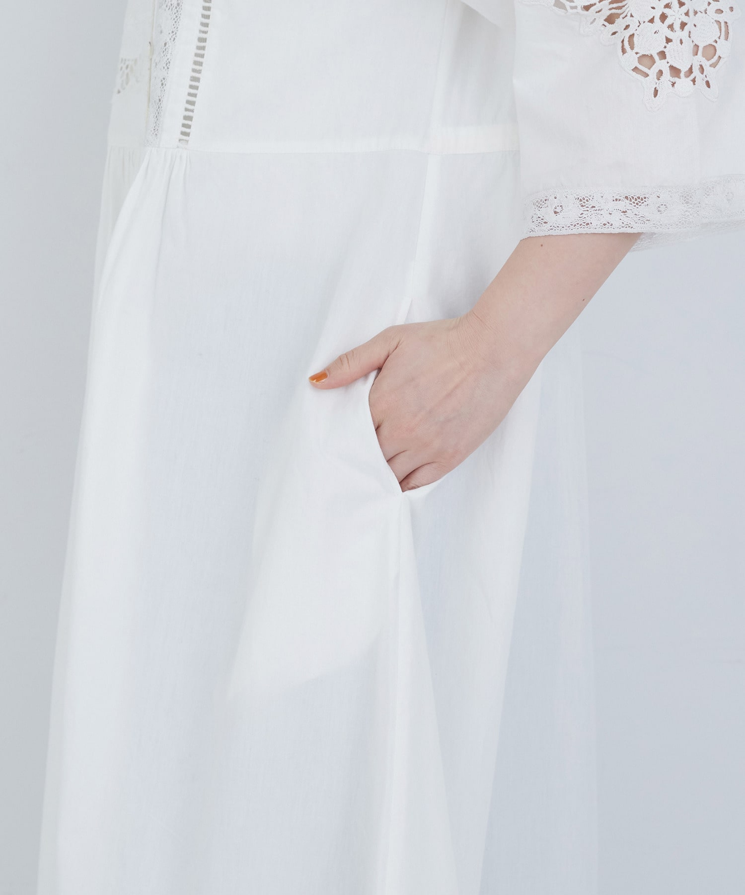 【ADIEU TRISTESSE】ポプリン刺繍ワンピース 詳細画像 ブラック 24