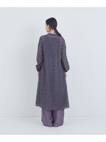 【ADIEU TRISTESSE】シアーエンブロイダリーワンピース 詳細画像 ライトグレー 13