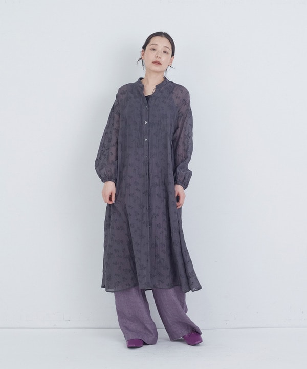 【ADIEU TRISTESSE】シアーエンブロイダリーワンピース