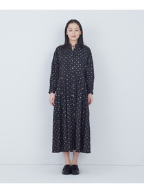 【ADIEU TRISTESSE】kazumiさんコラボ　リバティプリントワンピース 詳細画像 ブラック系その他 13