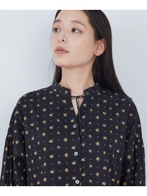 【ADIEU TRISTESSE】kazumiさんコラボ　リバティプリントワンピース 詳細画像 ブラック系その他 15